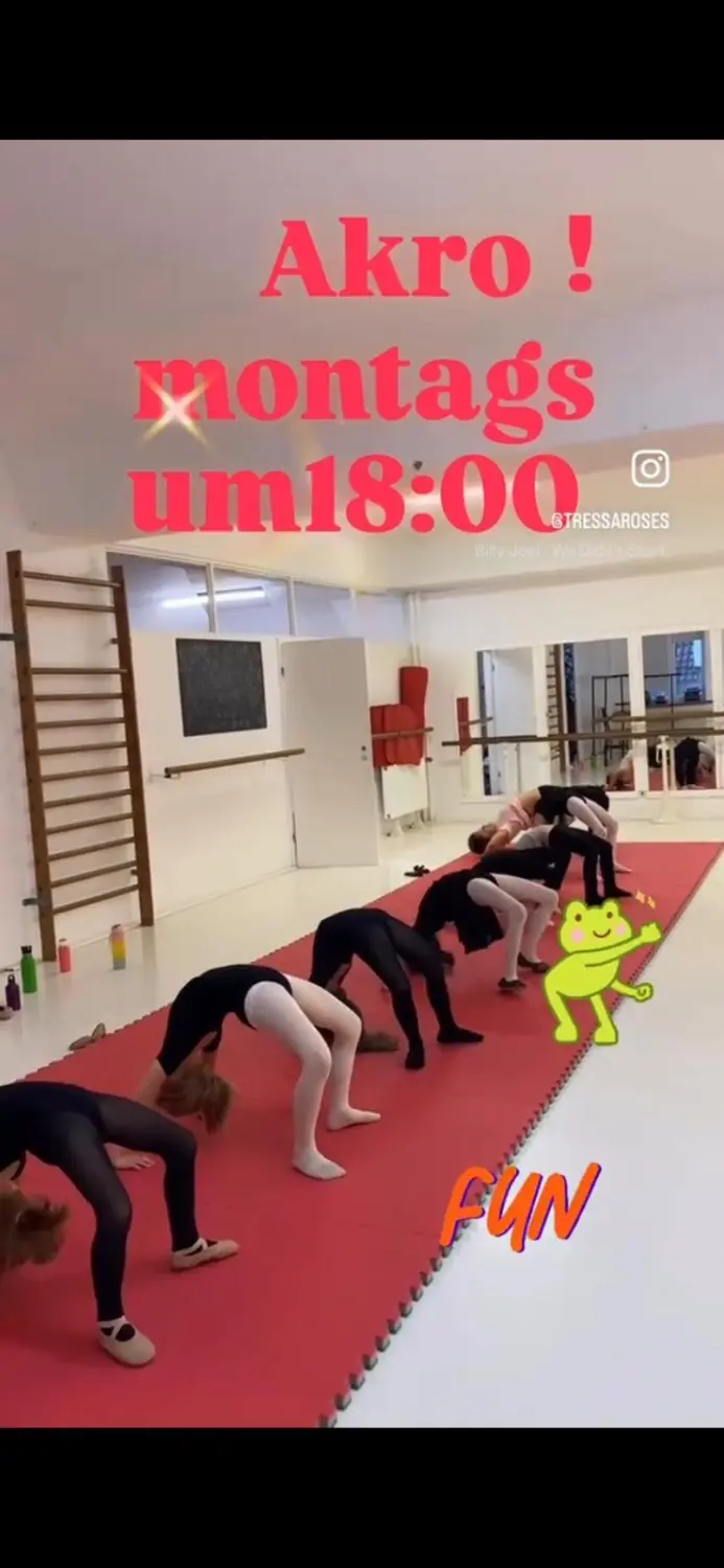 Tressa Arts & Entertainment School, Akrobatische Tanzpraxis